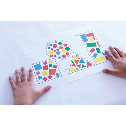 Illustration de : Etui 1348 gommettes initial géométriques - Maildor