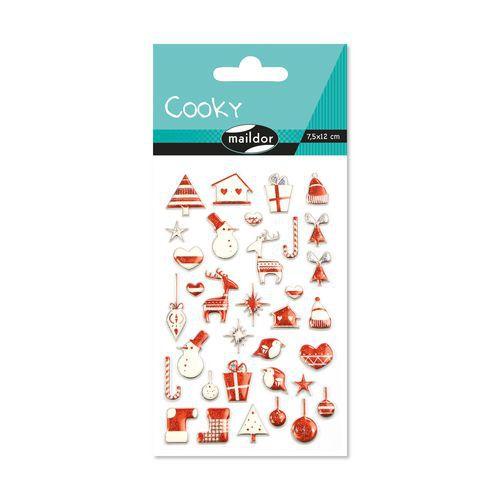 Cooky, Sach 1 pl 7,5x12cm, Noël scandinave, rouge thumbnail image 1