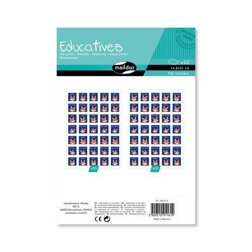 Educatives, Sach 20 pl 14,8x21cm, Bon points renards thumbnail image 1
