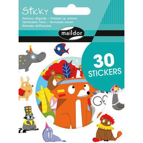 Sticky, Animaux déguisés, 30 gommettes thumbnail image 1