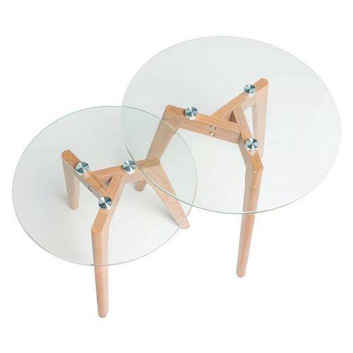 Illustration de : Tables basses gigognes Abel plateau verre Somcasa