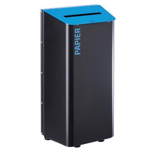 Poubelle Kolotri à poser à fixer - 100l - manganèse bleu ciel 5015-Rossignol Pro thumbnail image 1