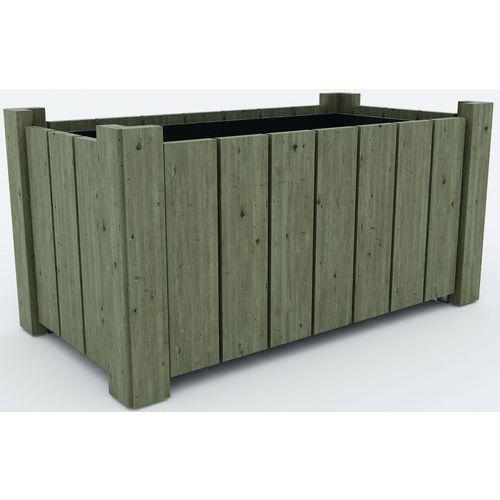 Illustration de : Jardinière Pont Croix rectangulaire Mobextan