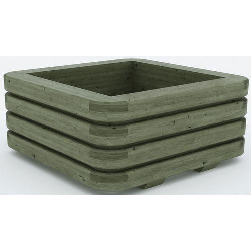 Illustration de : Jardinière Loctudy carrée Mobextan