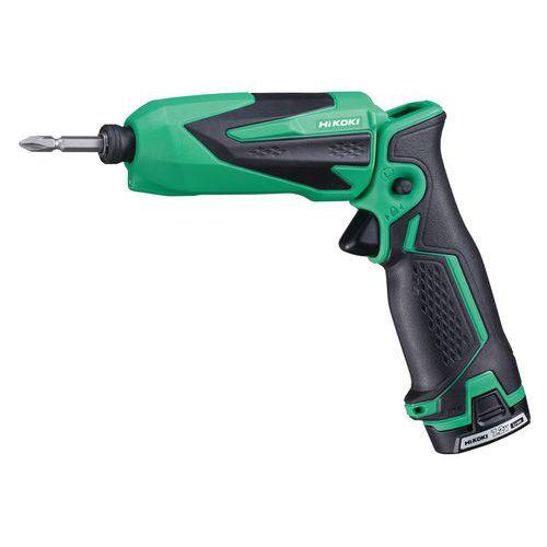 Illustration de : Tournevis à choc 25Nm 7,2V 1,5Ah Li-ion insert - Hikoki