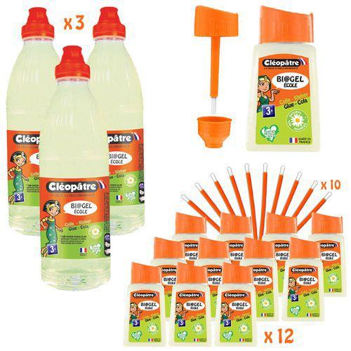 Illustration de : Schoolpack colle gel végétale super épaisse biogel école - Cleopatre