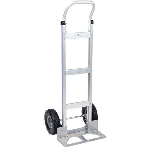 Diable aluminium - Roues semi-pneumatiques - Force 150 kg thumbnail image 1