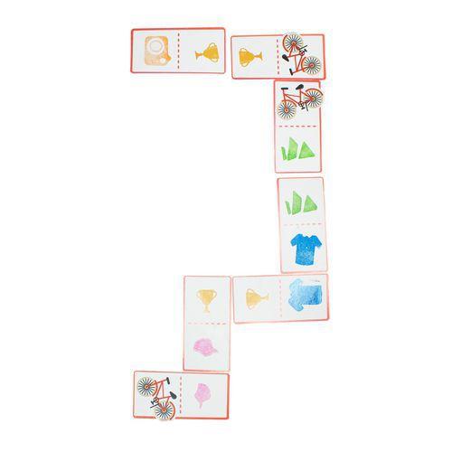 Illustration de : Dominos à personnaliser 28 pièces