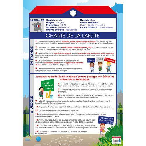 Poster 50x70cm charte de la laïcité thumbnail image 1