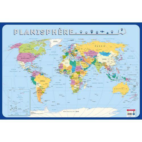 Illustration de : Poster 50x70cm planisphère - Bouchut