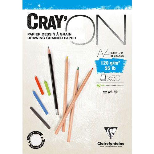 Bloc Cray'ON 120g encollé - Clairefontaine thumbnail image 1