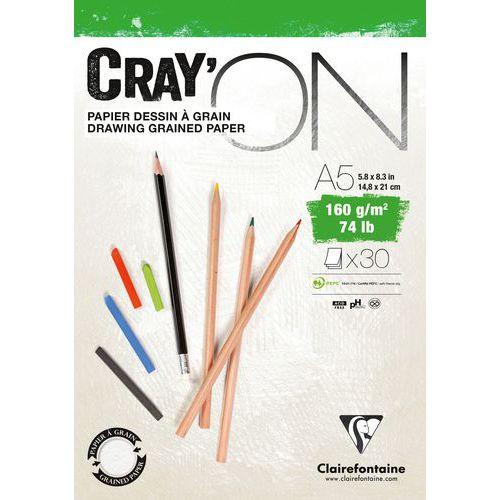 Bloc Cray'ON Encollé A5 30 feuilles 160g thumbnail image 1