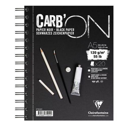 CarbON bloc R.I. A5 20 feuilles 120g thumbnail image 1
