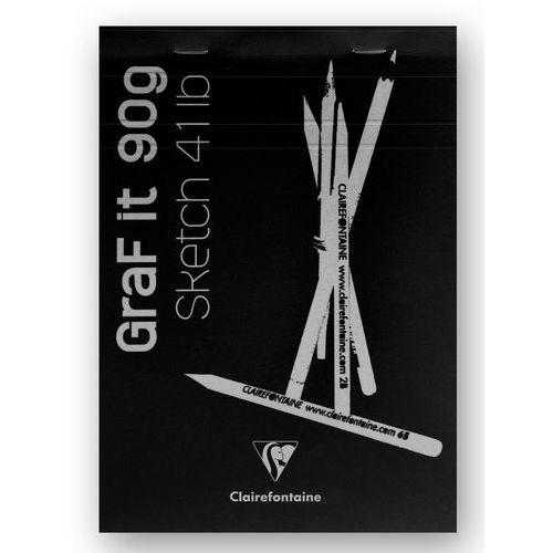 Bloc GraF'iT A6 80 feuilles Uni 90g Noir thumbnail image 1