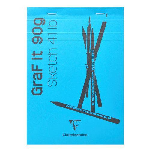 Bloc GraF'iT 90g bleu ciel - Clairefontaine thumbnail image 1