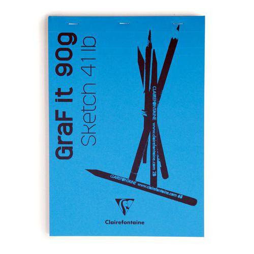 Bloc GraF'iT  A6 80 feuilles 90g Bleu royal n°78 O thumbnail image 1