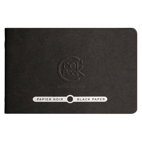 CroK'BooK Piqure 20 feuilles 17x11cm pap noir 120g thumbnail image 1