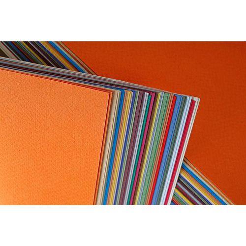 Illustration de : Lot 50 feuilles papier dessin à grain 50x65 cm vives - Clairefontaine