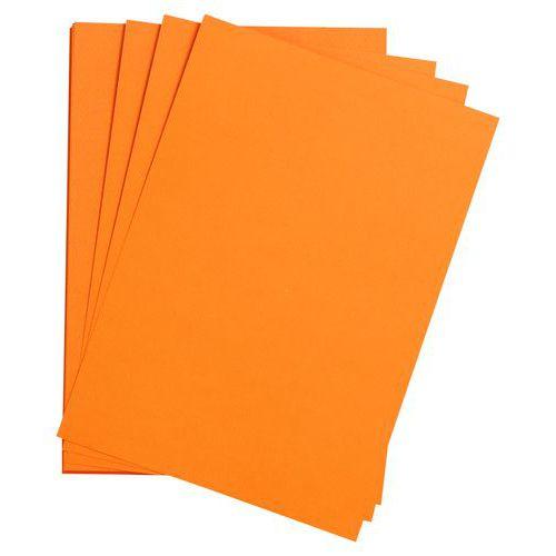 Paquet 24 feuilles Etival Color 160g 50x65 orange thumbnail image 1