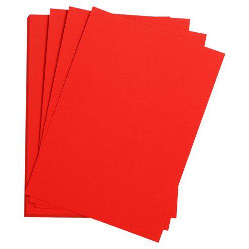 Paquet 24 feuilles Etival Color 160g 50x65 coquelicot thumbnail image 1