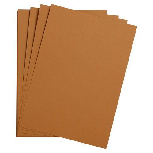 Paquet 24 feuilles Etival Color 160g 50x65 havane thumbnail image 1