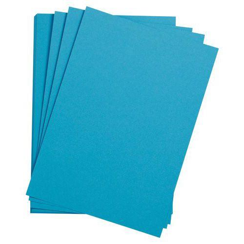 Paquet 24 feuilles Etival Color 160g 50x65 bleu turquoise thumbnail image 1