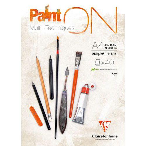 Bloc Paint'On encollé A4 40 feuilles 250g blanc thumbnail image 1