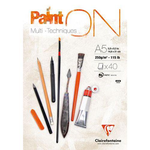 Bloc Paint'On encollé A5 40 feuilles 250g blanc thumbnail image 1