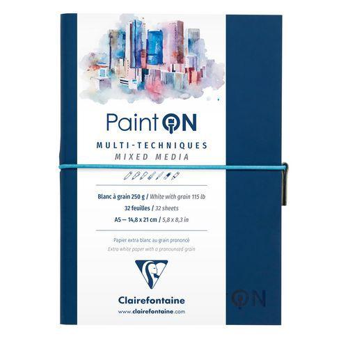 Carnet Cousu PaintON 250g grain prononcé - Clairefontaine fullname image