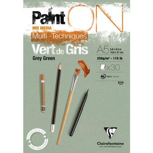 Bloc Paint'On Vert de Gris A5 encollé 30 feuilles 250g thumbnail image 1