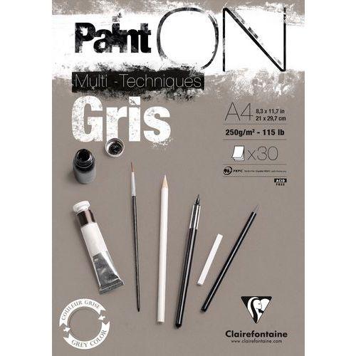 Bloc Paint'On Gris encollé A4 30 feuilles 250g thumbnail image 1