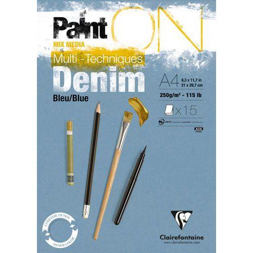 Bloc 15 feuilles PaintON Denim 250g - Clairefontaine thumbnail image 1