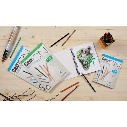 Illustration de : Bloc Cray'ON 160g spiralé - Clairefontaine