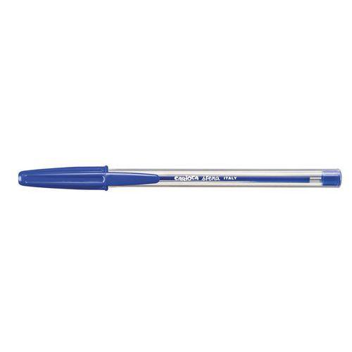 Stylo bille pointe moyenne 1mm Carioca sfera bleu thumbnail image 1