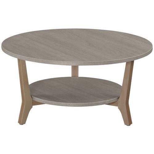Table basse ronde Ø 80 cm Zélos 2 plateaux - Manutan Expert thumbnail image 1