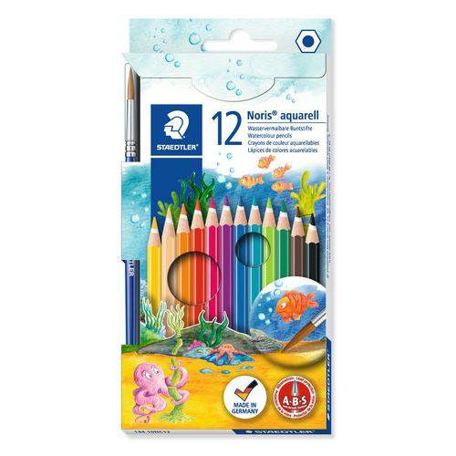 Etui 12 crayons couleurs aquarellables noris club - Staedtler fullname image