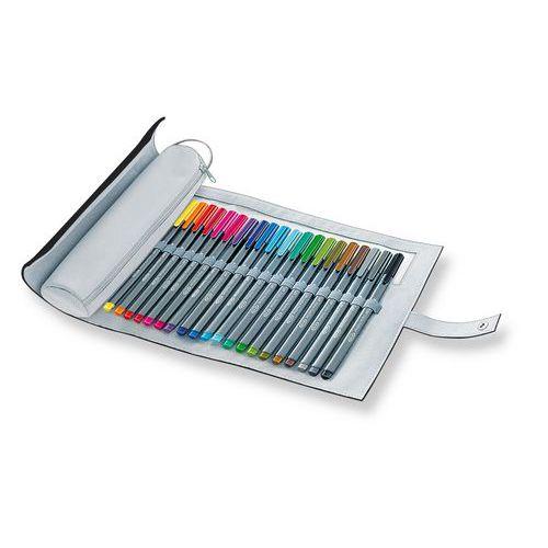 Etui rigide 20 feutres Triplus Fineliner 334 Staedtler + 1 trousse offerte thumbnail image 1
