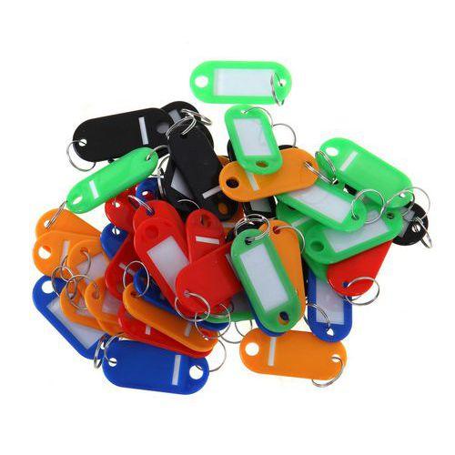 Illustration de : Lot de 20 porte-clés couleurs assorties - Pavo