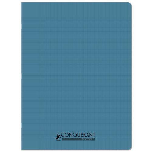 Cahier polypropylène 90g 96 pages seyes 24x32cm recyclé bleu thumbnail image 1