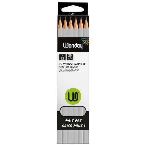 Illustration de : Crayon noir graphite 2H - Wonday