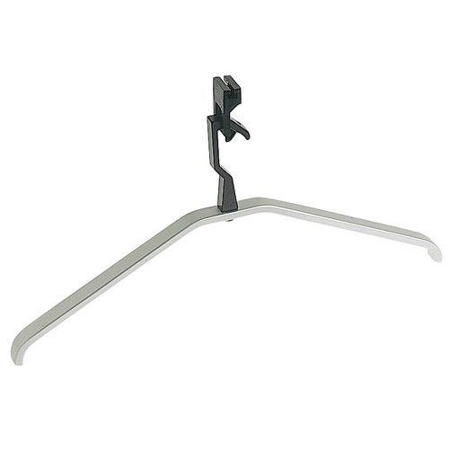 Cintre pour penderie en aluminium sans barre de pantalon noir thumbnail image 1