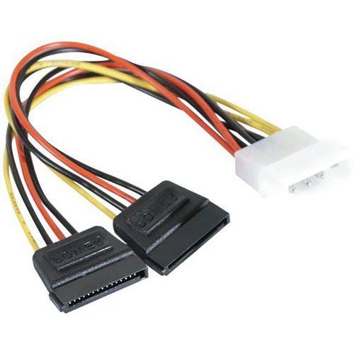 Adaptateur d'alimentation Molex vers 2x SATA - 15 cm thumbnail image 1