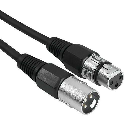Câble XLR 3P Male et Femelle noir 1m thumbnail image 1