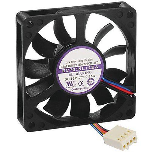 Illustration de : Ventilateur de rechange - 4 Fils PWM - 70x70x15