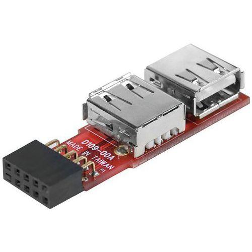 Illustration de : Adaptateur 2 ports USB 2.0 internes sur carte mère