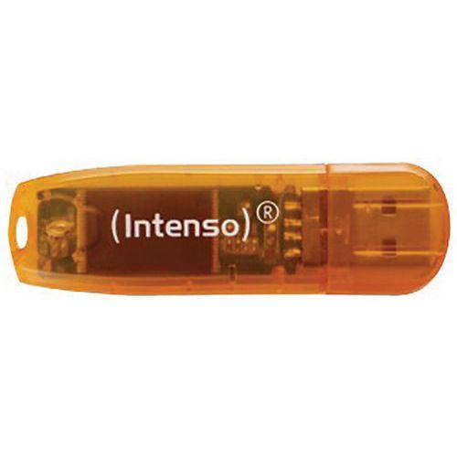 Clé USB 2.0 Rainbow Line - 64Go Orange INTENSO thumbnail image 1
