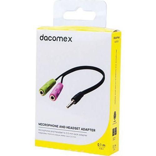 Adaptateur micro et casque stéréo jack 3.5 mm DACOMEX fullname image