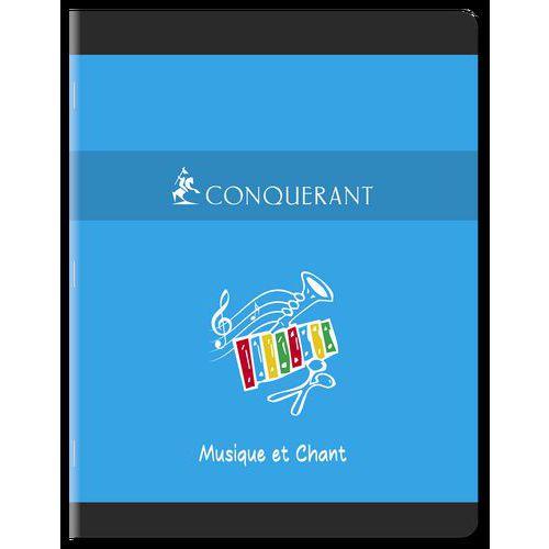 Illustration de : Cahier musique 17x22 cm 24 pages musique 24 pages seyes - Conquerant