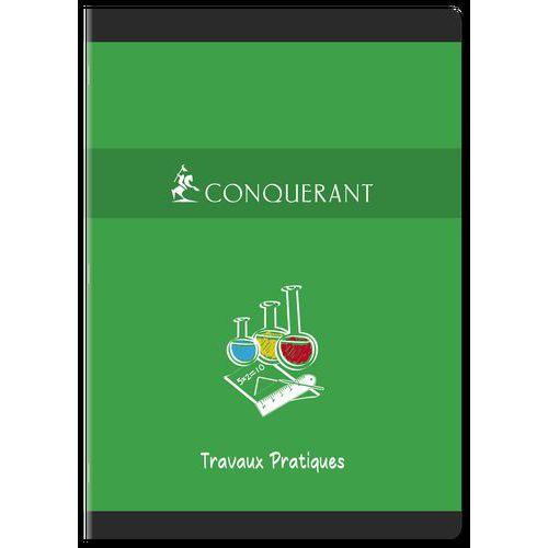 Illustration de : Cahier travaux pratiques A4 piqûre 96 pages - Conquerant
