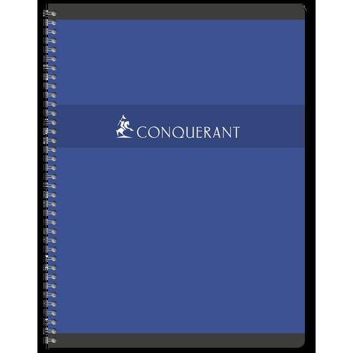 Illustration de : Cahier étudiant 180 pages spirale 70g 24x32 5x5 - Conquérant